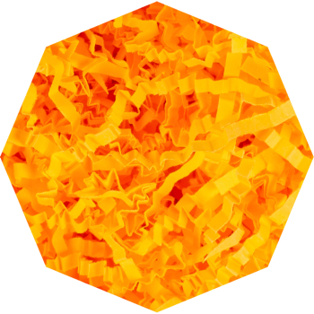 Бумажный наполнитель «Сочный апельсин», цветная бумага, 1 кг