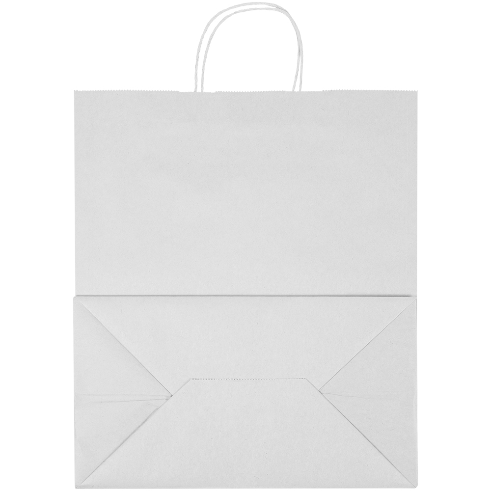 Белый пакет с крученой ручкой, 80 г/м², 32*18*37 см Белый пакет с крученой ручкой, 80 г/м², 32*18*37 см