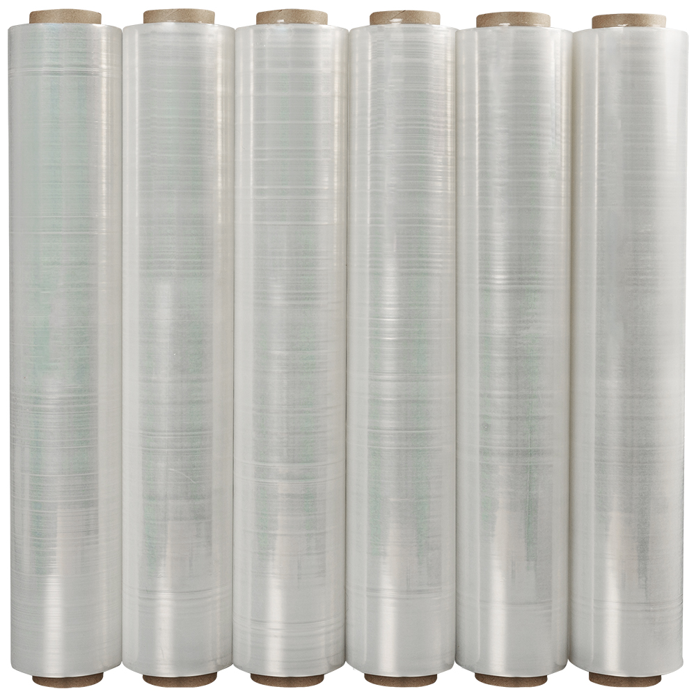 Стрейч пленка прозрачная в рулоне, 500 мм, 20 мкм, 2.2 кг, 1 сорт Стрейч пленка прозрачная в рулоне, 500 мм, 20 мкм, 2.2 кг, 1 сорт