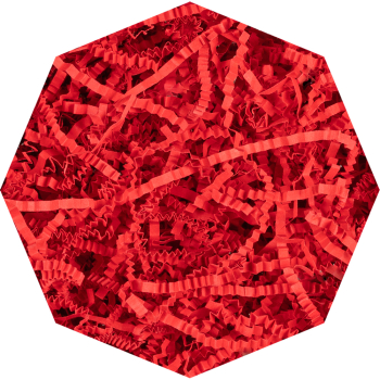 Бумажный наполнитель «Маковое поле», цветная бумага, красный, 1 кг