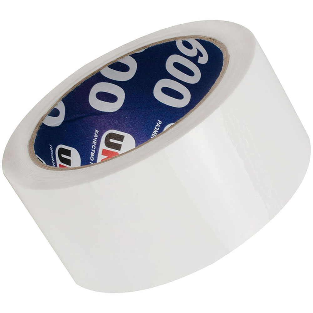 Клейкая лента белая Unibob®, 48мм*66м*45мкм Клейкая лента белая Unibob®, 48мм*66м*45мкм
