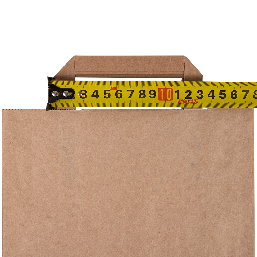 Крафт пакет с плоской ручкой, 70 г/м², 22*9*33 см Крафт пакет с плоской ручкой, 70 г/м², 22*9*33 см