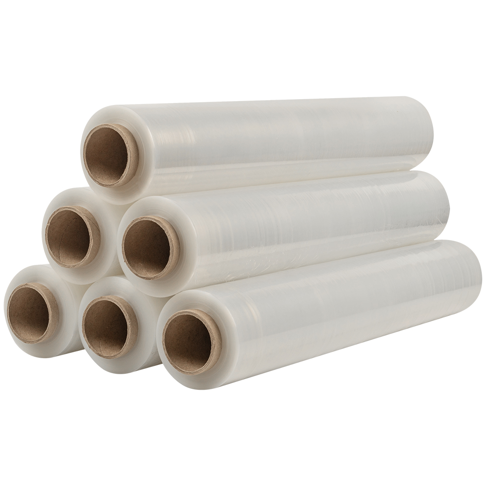 Стрейч пленка прозрачная в рулоне, 500 мм, 20 мкм, 2.2 кг, 1 сорт Стрейч пленка прозрачная в рулоне, 500 мм, 20 мкм, 2.2 кг, 1 сорт