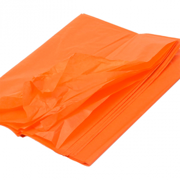 Бумага тишью, оранжевая, 50*66 см