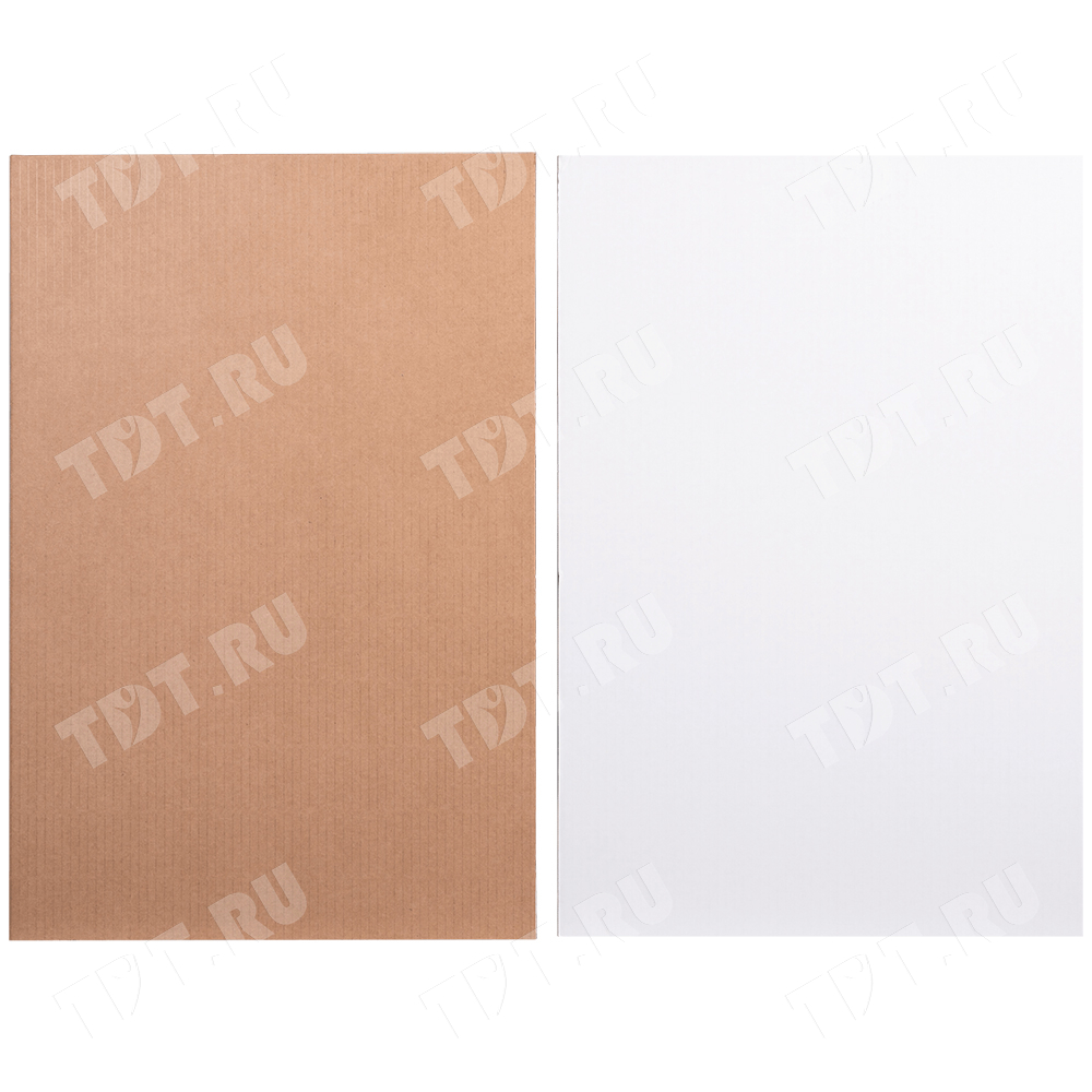 Гофрокартон Т23, бело-бурый, 1200*2100 мм