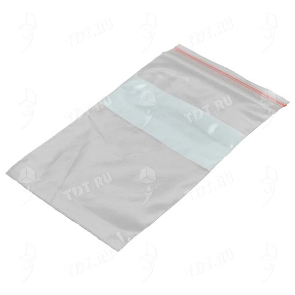 Пакеты Zip Lock с полосой для надписи, 200*300 мм, 80 мкм, 100 шт.