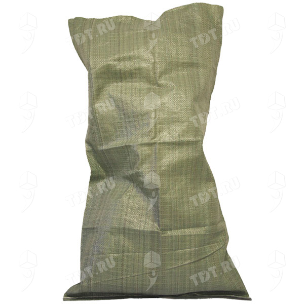 Мешок полипропиленовый для строительного мусора, зеленый, 55*95 см