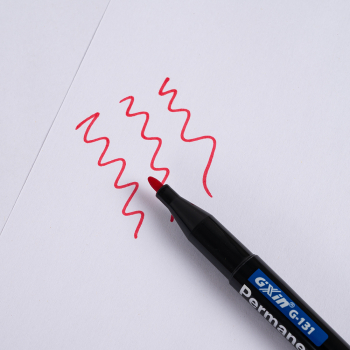 Маркер перманентный Gxin G-131, красный, 1-1.5 мм, 1 шт.