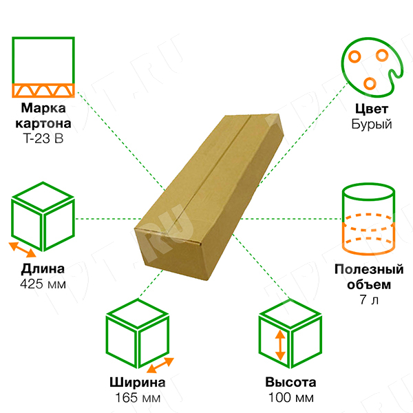 Короб К-60, 425*165*100 мм