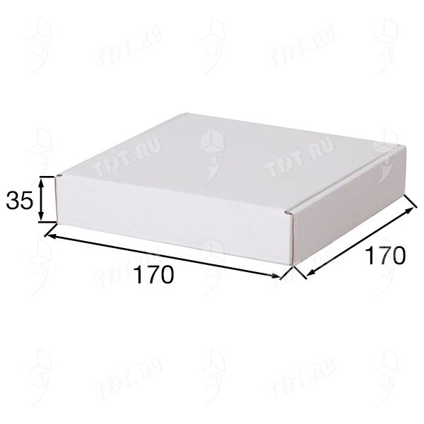 Короб КС-424 МГФ, белый, 170*170*35 мм