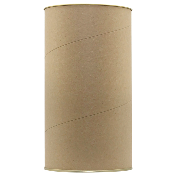 Картонный тубус с жестяной крышкой, 92*160 мм