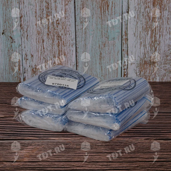 Пакеты Zip Lock, 120*170 мм, 30-35 мкм, 100 шт.
