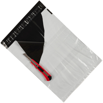 Курьер-пакет белый без печати, с карманом, 150*220+30 мм, 50 мкм, 1 шт.