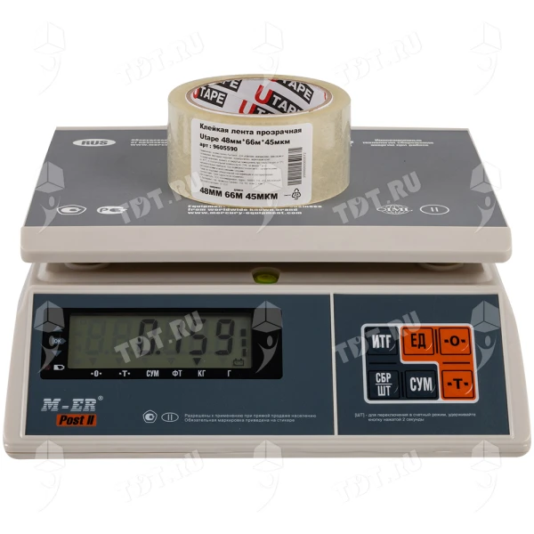 Клейкая лента прозрачная Utape, 48мм*66м*45мкм