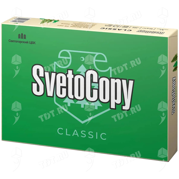 Офисная бумага SvetoCopy, формат А4, 500 листов/пачка, 80 г/м²