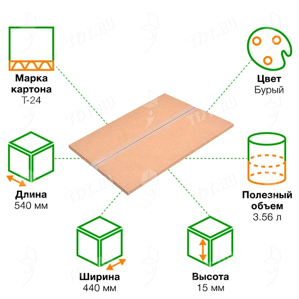 Коробка под картину, 540*440*15 мм