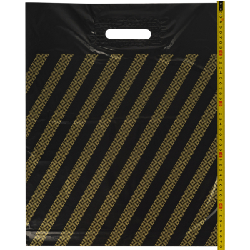 Пакет ПВД с вырубной ручкой «Полоса», 40*48+3 см, 45 мкм, 50 шт./уп.