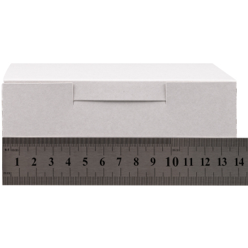 Коробка крафт кондитерская, беленая, 140*140*60 мм