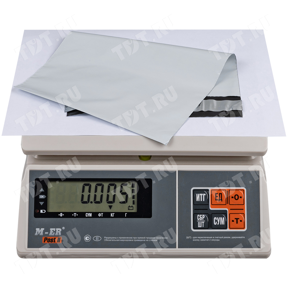 Курьер-пакет белый без печати, без кармана, 190*240+40 мм, 40 мкм, 1 шт.