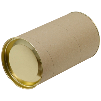 Картонный тубус с жестяной крышкой, 92*160 мм