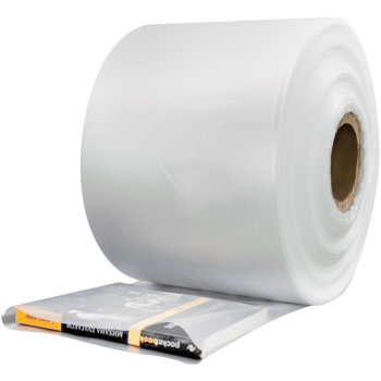 Рукав ПВД прозрачный, 65 см, 80 мкм, 100 м, 10 кг