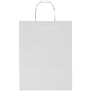 Белый пакет с крученой ручкой, 80 г/м², 28*15*32 см