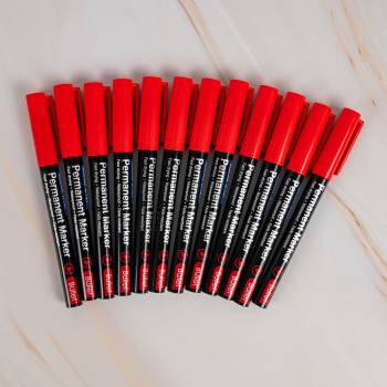 Маркер перманентный Gxin G-131, красный, 1-1.5 мм, 1 шт.