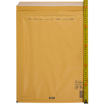 Бурый крафт пакет с прослойкой, 37*48 см, K-20-G (K/7)