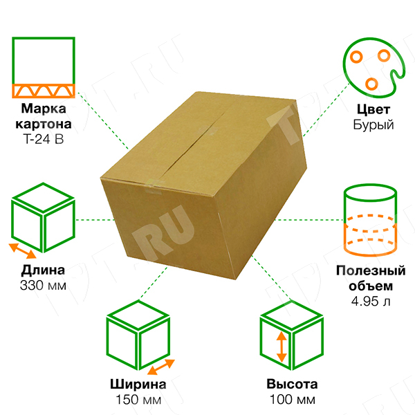 Короб К-52, 330*150*100 мм, Т-24 В