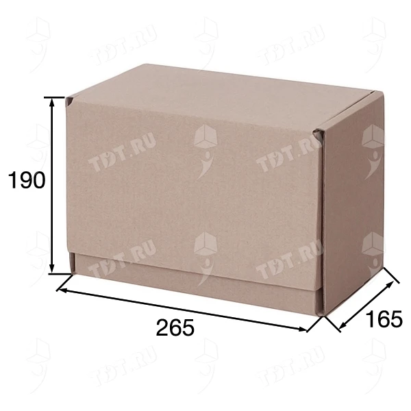 Почтовый короб «Бизнес», тип «Г», 265*165*190 мм, T21, 100% вторсырье