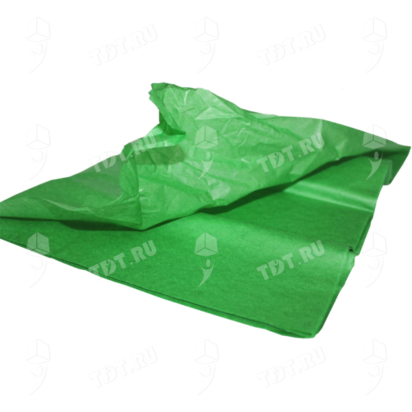 Бумага тишью упаковочная, зеленая, 50*66 см, 20 г/м², 10 листов