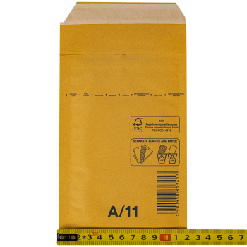 Бурый крафт пакет с прослойкой, 12*17 см, A-11-G (А/000)