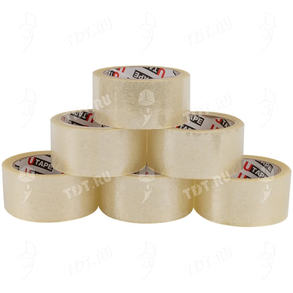 Клейкая лента прозрачная Utape, 48мм*66м*45мкм