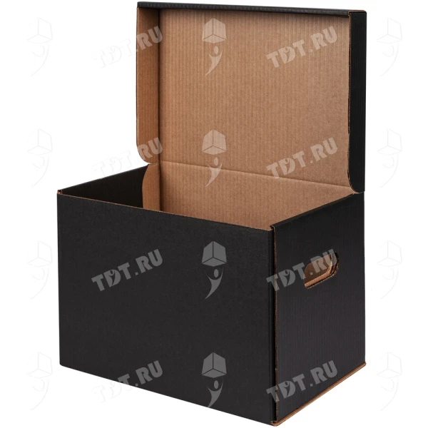 Короб архивный №9 «Вlack limited edition», чёрный, А4, 330*230*230 мм, Т-24