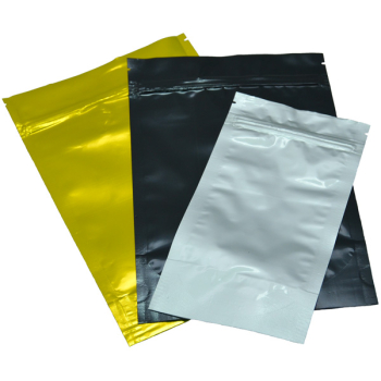 Фольгированный дой-пак с zip lock, серебристый, 10*15+3 см, 93 мкм (100 шт/уп)