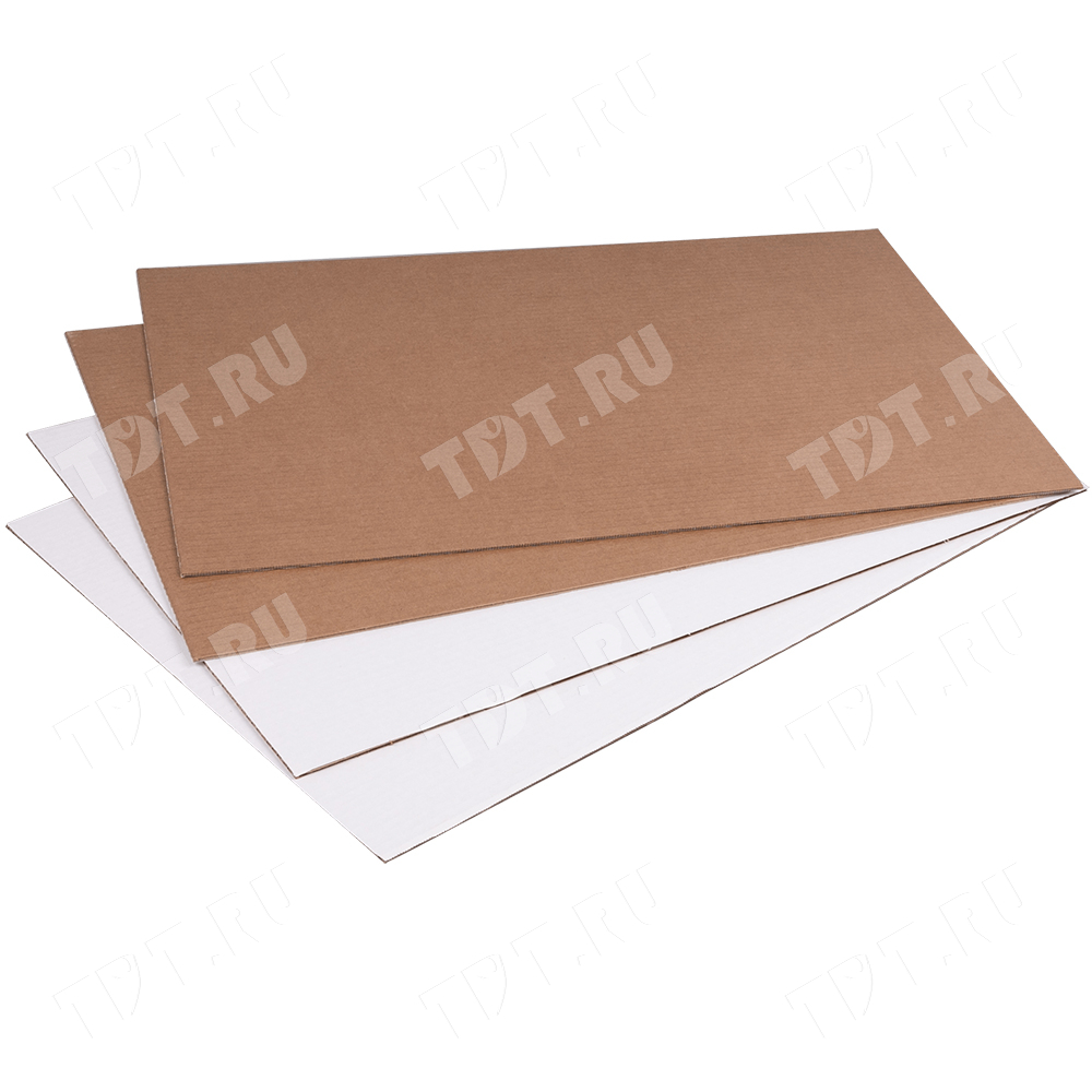 Гофрокартон Т23, бело-бурый, 1200*2100 мм