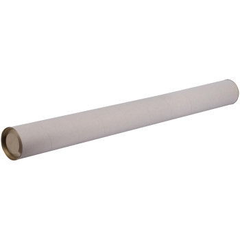 Картонный тубус с жестяной крышкой, 92*1000 мм