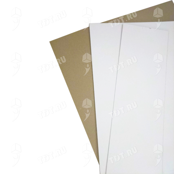 Обложечный картон с белым покровным слоем, 1000*700*2 мм