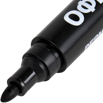 Маркер перманентный ОФИСМАГ «Economy», черный, 3 мм