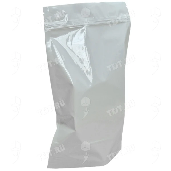 Фольгированный дой-пак с zip lock, белый, 13*16+3 см, 110 мкм (100 шт/уп)