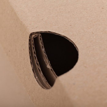 Бурая обувная коробка №75/1, 300*240*120 мм