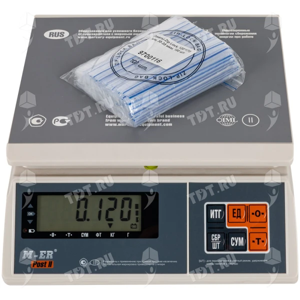 Пакеты Zip Lock, 120*170 мм, 30-35 мкм, 100 шт.