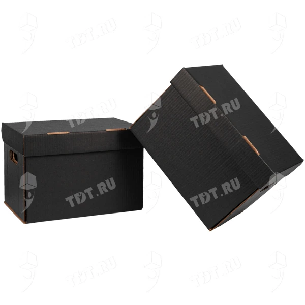 Короб архивный №9 «Вlack limited edition», чёрный, А4, 330*230*230 мм, Т-24