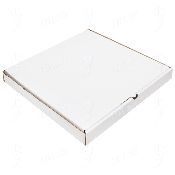 Беленая коробка для пиццы, 330*330*35 мм