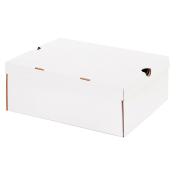 Беленый обувной короб №77/1, 300*240*120 мм