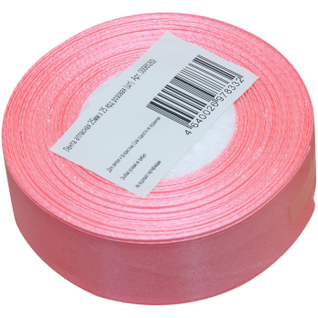 Атласная лента, розовая, 25мм*23м