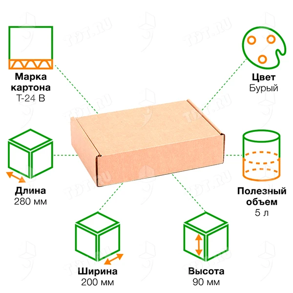 Короб КС-96, 280*200*90 мм