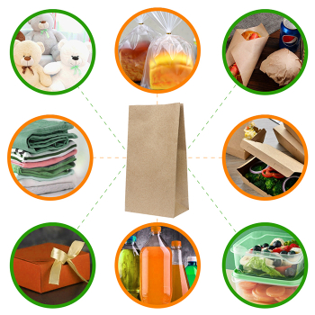 Крафт пакет без ручек, 70 г/м², 26*15*34 см