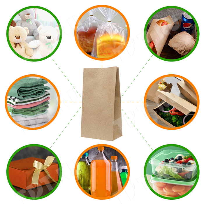 Крафт пакет без ручек, 70 г/м², 26*15*34 см