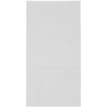 Белый бумажный пакет без ручек, 70 г/м², 10*7*19 см